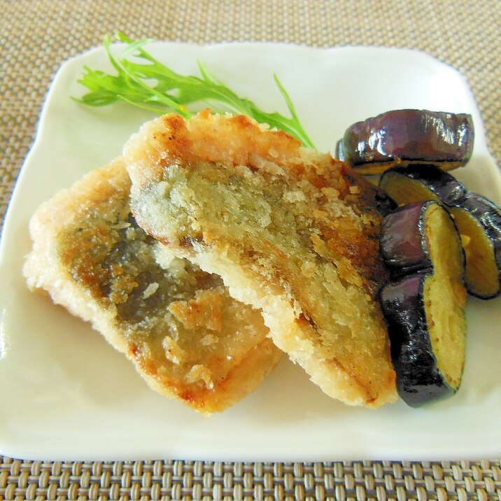 簡単お弁当おかずに!銀さけフライとなすの素揚げ♪